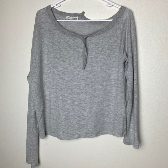 rag & bone Tops - rag & bone DeConstructed One Shoulder Sweatshirt